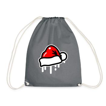 Chapeau de Noël Symbole de Noël Noël - Sac de sport léger - gris - Devant