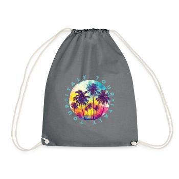 Visite des palmiers en Italie - Sac de sport léger - gris - Devant