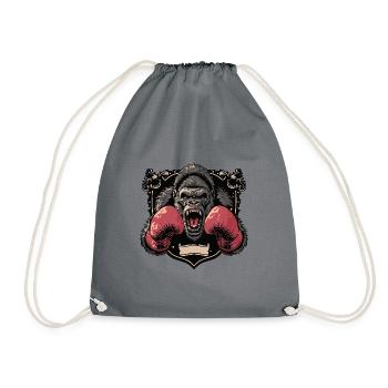 Gorilla Boxer MMA - Turnbeutel - Grau - Vorne