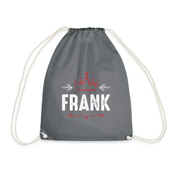 Frank - Drawstring Bag - grey - Front