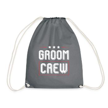 Groom Crew - Turnbeutel - Grau - Vorne