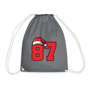 87 Number Christmas - Drawstring Bag - grey - Front