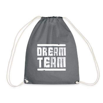 dream team - Turnbeutel - Grau - Vorne