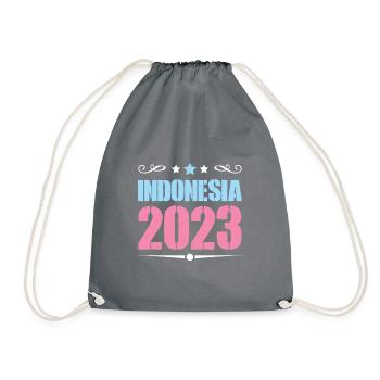 Indonesia 2023 - Turnbeutel - Grau - Vorne