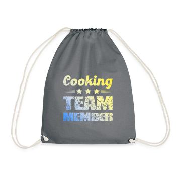 Cooking Team - Drawstring Bag - grey - Front