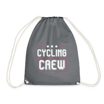 Cycling Crew - Drawstring Bag - grey - Front
