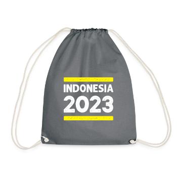 Indonesia 2023 - Turnbeutel - Grau - Vorne