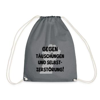 gegen täuschungen - Turnbeutel - Grau - Vorne