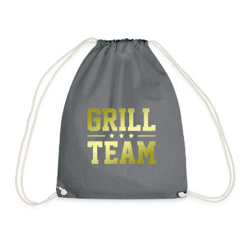 Grill Team - Turnbeutel - Grau - Vorne