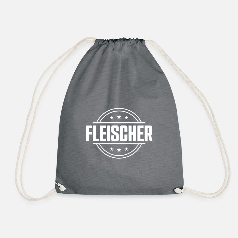 Fleischer Beruf - Turnbeutel - Grau
