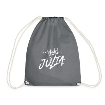 Julia - Turnbeutel - Grau - Vorne