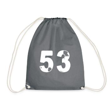 53 Numéro maillot - Sac de sport léger - gris - Devant