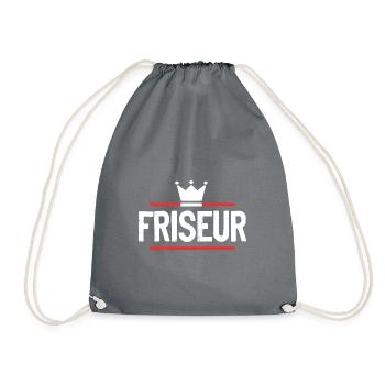 Friseur Beruf - Turnbeutel - Grau - Vorne