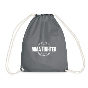 MMA Fighter Mixed Martial Arts - Turnbeutel - Grau - Vorne