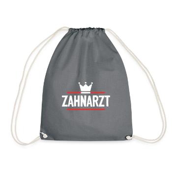 Zahnarzt Beruf - Turnbeutel - Grau - Vorne