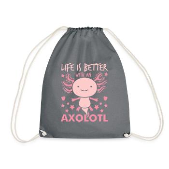 Axolotl - Sac de sport léger - gris - Devant