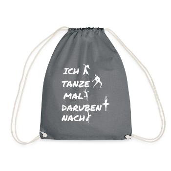 Dancing Dance Music - Turnbeutel - Grau - Vorne