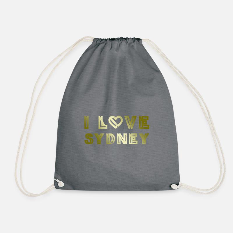 I Love Sydney - Turnbeutel - Grau