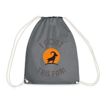 I goat this essential funny sarcastic illustration - Turnbeutel - Grau - Vorne