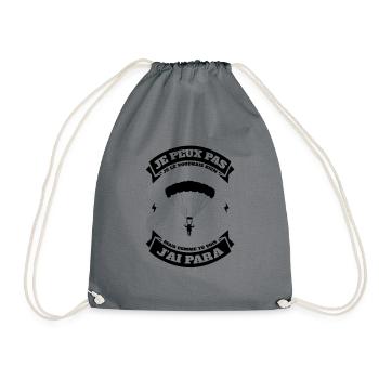 JE PEUX PAS J'AI PARACHUTE - Sac de sport léger - gris - Devant