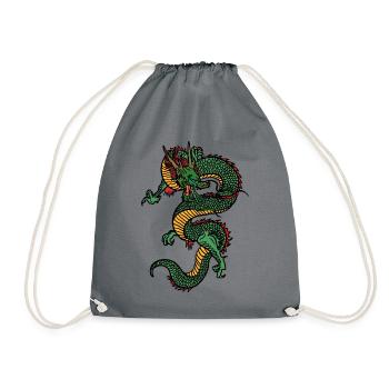 Drache - bestes mythisches Tier - Turnbeutel - Grau - Vorne