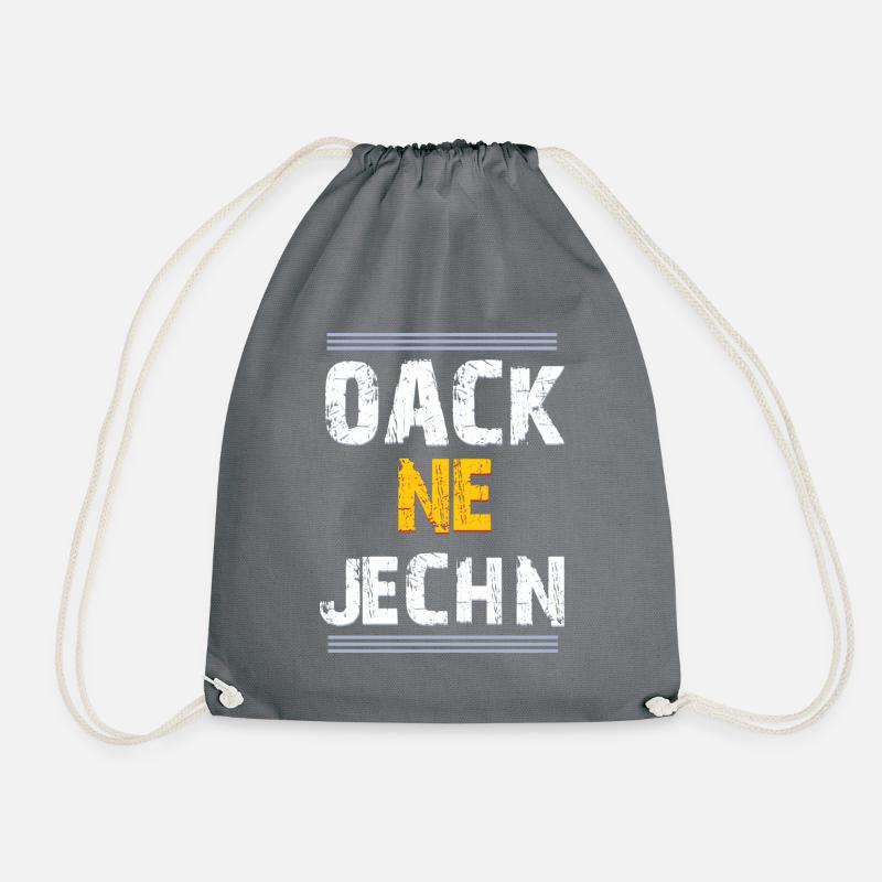 oack ne jechn - Turnbeutel - Grau