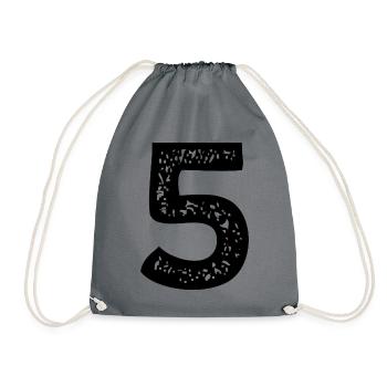 Maillot numéro 5 - Sac de sport léger - gris - Devant