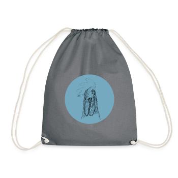Hahn Holger bleu - Sac de sport léger - gris - Devant