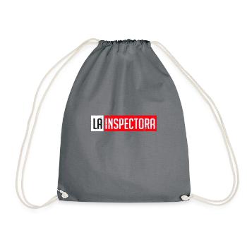 la inspectora - Drawstring Bag - grey - Front