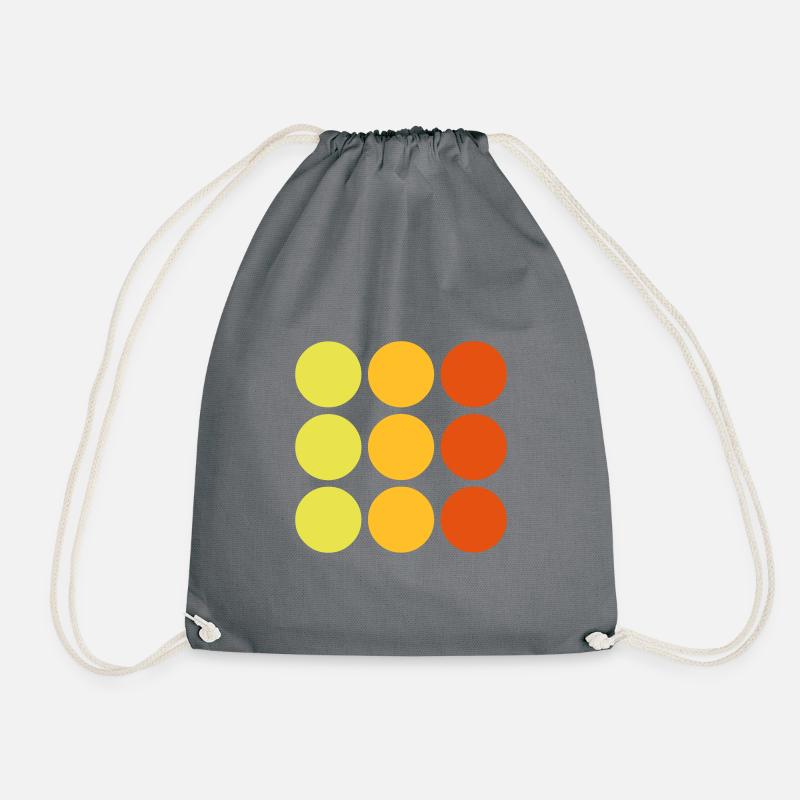 dots - Punkte - Turnbeutel - Grau