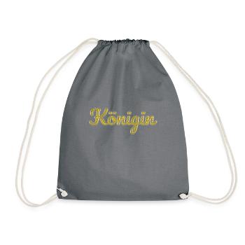 Königin - Turnbeutel - Grau - Vorne