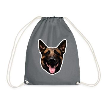 Malinois - Sac de sport léger - gris - Devant