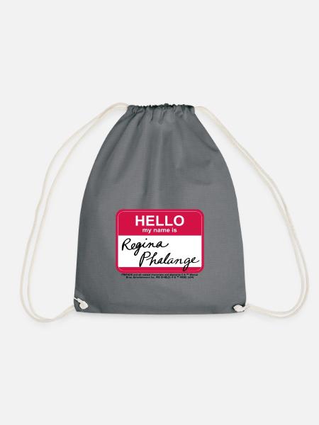 Friends Regina Phalange Namensschild-Design - Turnbeutel - Grau