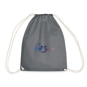 Battements cardiaques Batteur Pulse Batteur - Sac de sport léger - gris - Devant