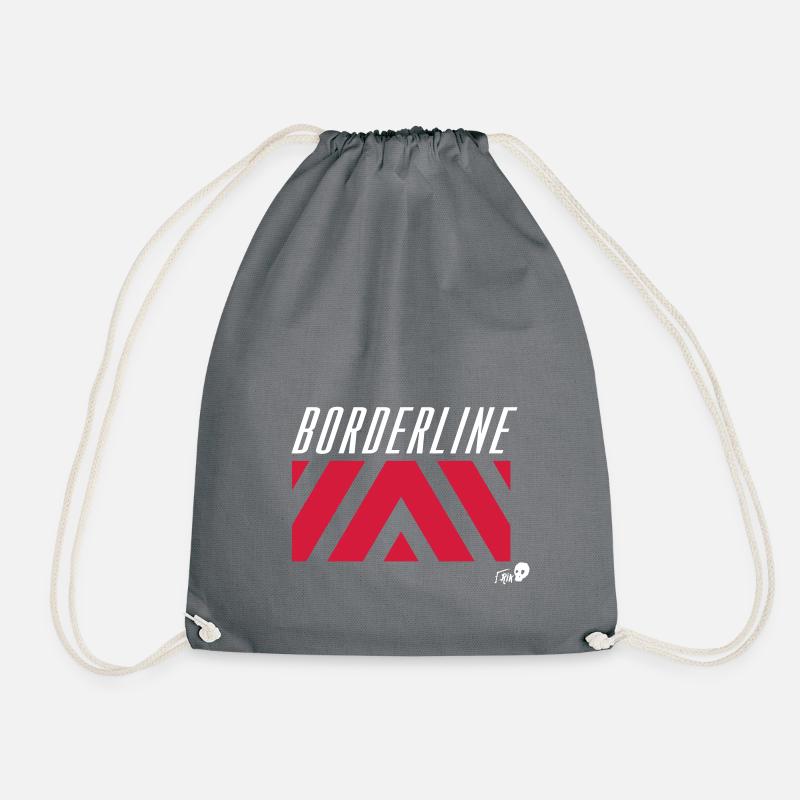 BORDERLINE - Drawstring Bag - grey