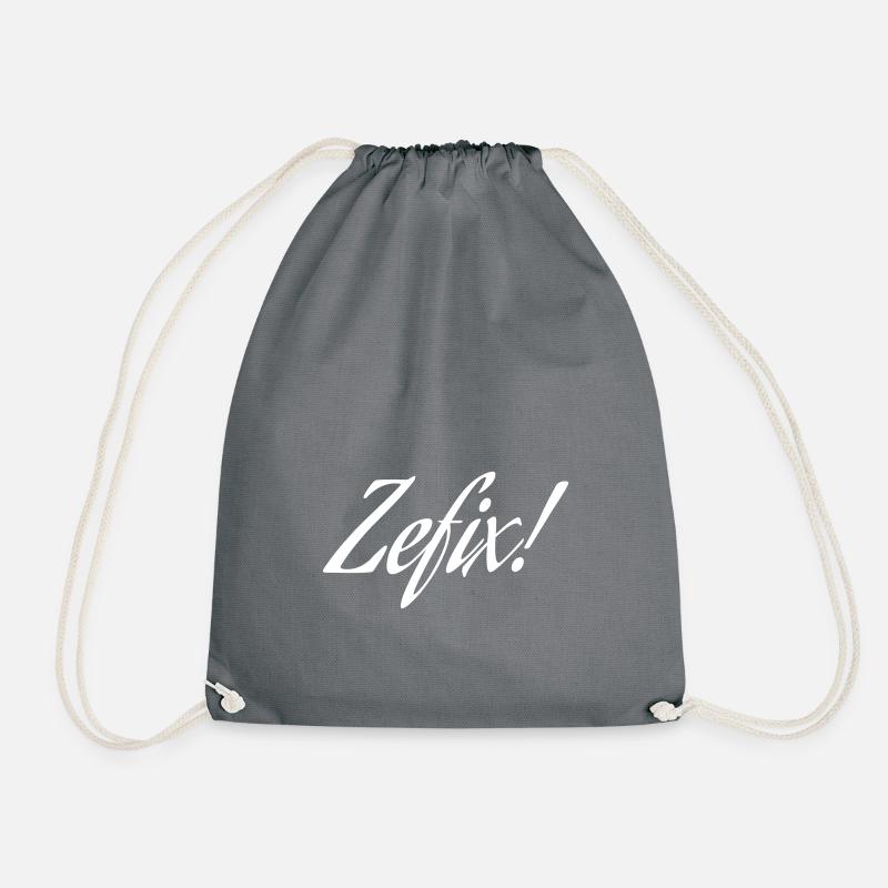 Zefix! - Turnbeutel - Grau