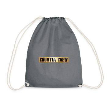Croatia Crew - Drawstring Bag - grey - Front