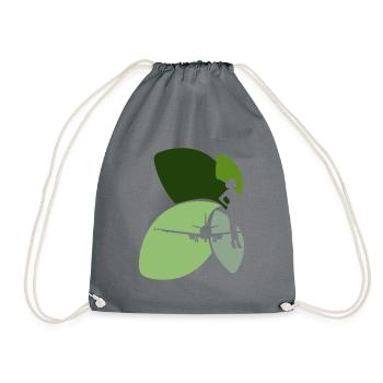Airline Airplane Flight - Drawstring Bag - grey - Front