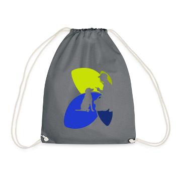 École canine Dresseur de chiens - Sac de sport léger - gris - Devant