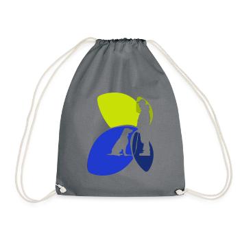 Dog Training Dog Educator - Drawstring Bag - grey - Front