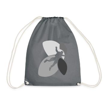 Skydive Base Jumping Freefall - Drawstring Bag - grey - Front
