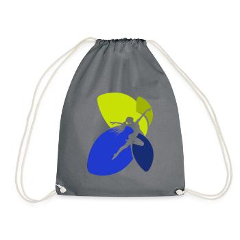 Handstand Gymnastics Gymnastics Trainer - Drawstring Bag - grey - Front