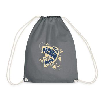 Meilleur pêcheur certifié papa en 2023 t-shirt - Sac de sport léger - gris - Devant