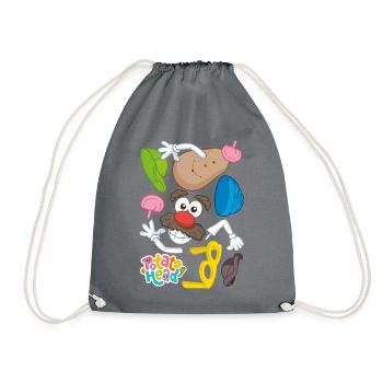 Mr. Potato Head Separated - Drawstring Bag - grey - Front