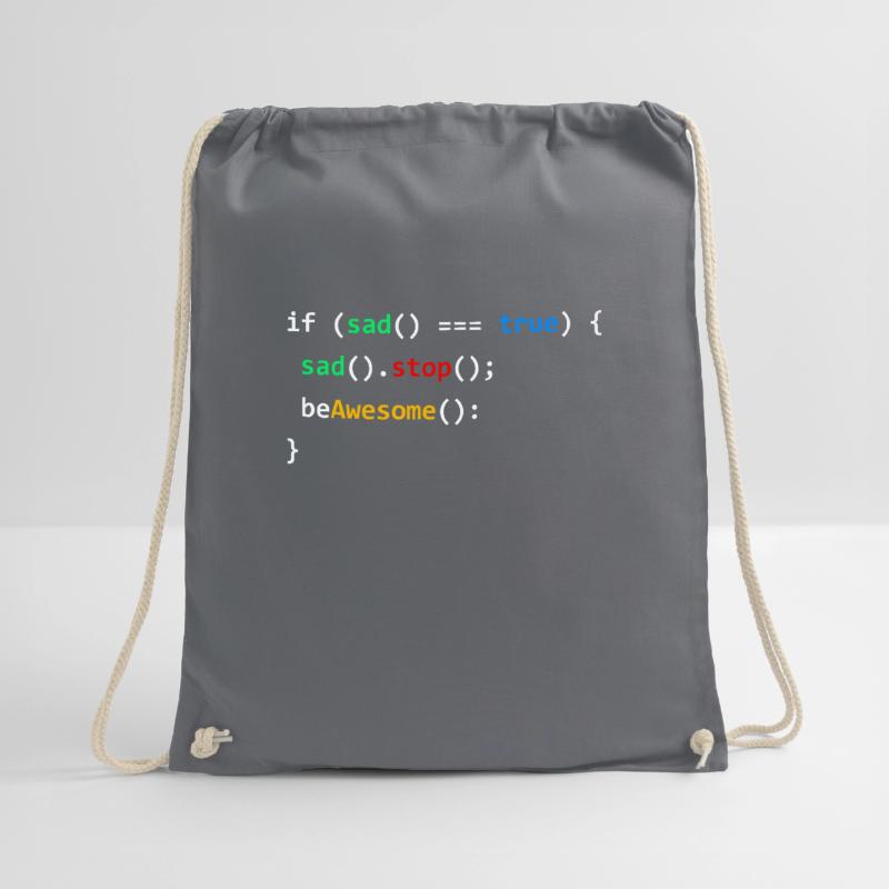 If Sad Be Awesome Coding Programming Nerd Gift Turnbeutel