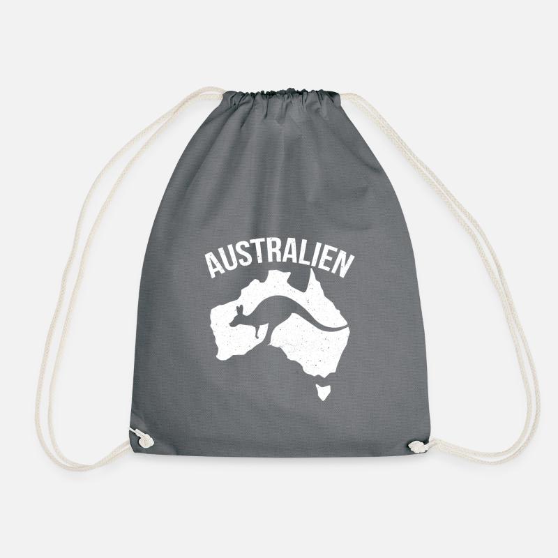 Australien Souvenir Kangaroo Safari Desert Gift - Turnbeutel - Grau