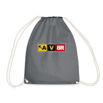 AV8R Aviator Pilot Airplane Flight Attendant Gift - Drawstring Bag - grey - Front