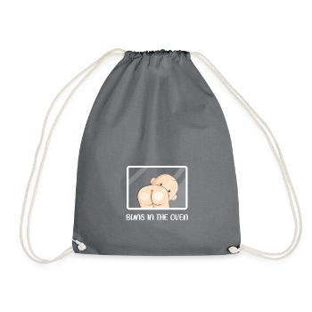 Cadeau de naissance pour bébé enceinte - Sac de sport léger - gris - Devant