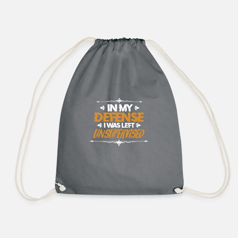 Défense Drôle de cadeau de sarcasmes - Sac de sport léger - gris