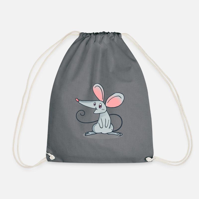 Maus - Turnbeutel - Grau